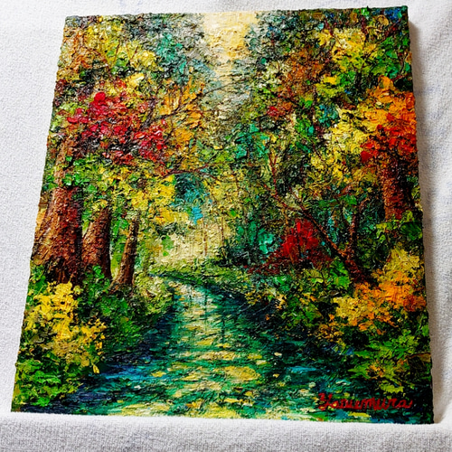 油絵 移り行く森【B】 絵画 HR 通販 12680965|Creema(クリーマ) 油絵 移り行く森【B】 絵画 HR 通販 12680965|Creema(クリーマ)
