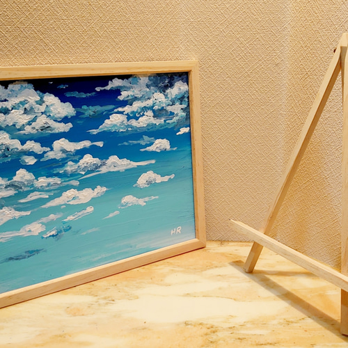 油絵 空と雲 絵画 HR 通販 12686264｜Creema(クリーマ)
