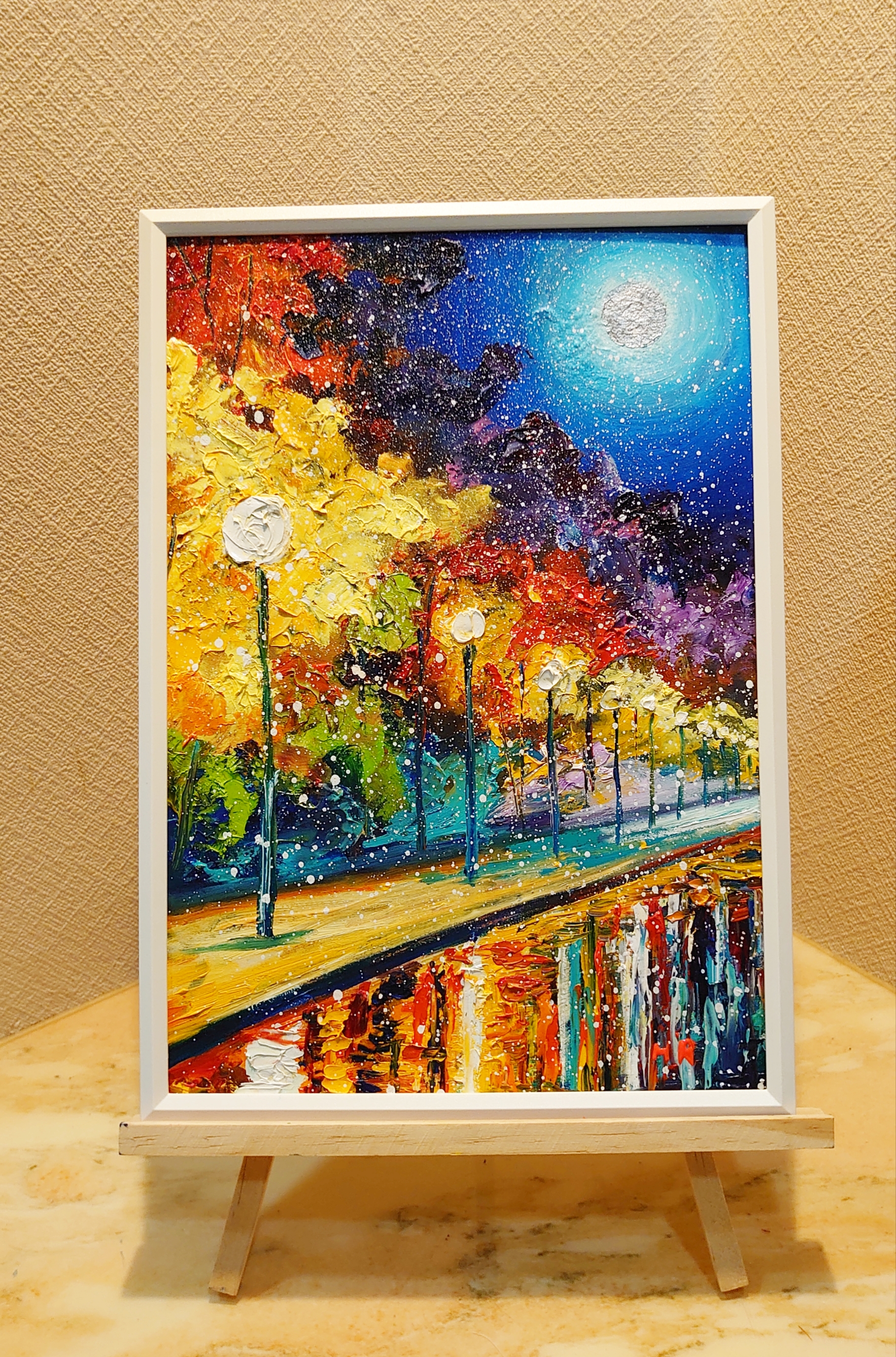 油絵 月下の雪 絵画 ＨＲ 通販｜Creema(クリーマ)