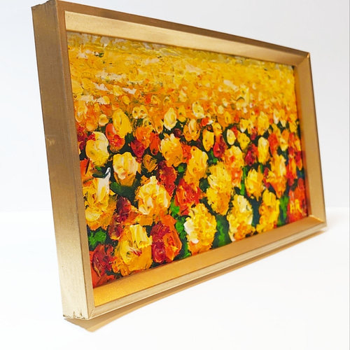 油絵 絵画 マリーゴールド畑【四切】 油絵 絵画 マリーゴールド畑【四切】 絵画 HR 通販 15608544