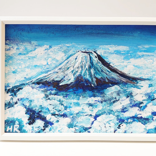 ロシアリクガメ ミニ絵画 油絵 額付き 現代アート - メルカリ