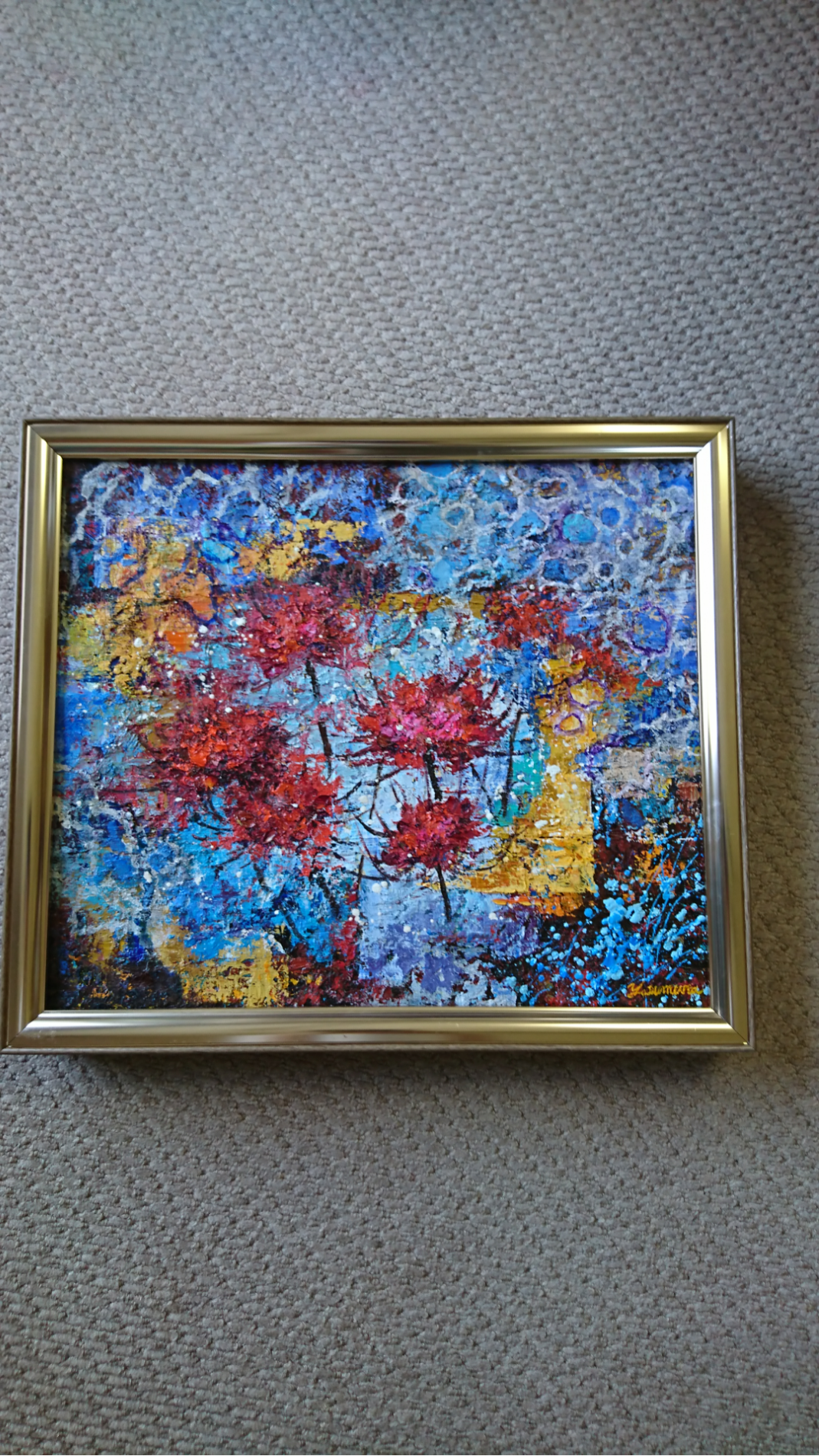 油絵 彼岸花の思い出 油絵】【彼岸花】#油絵 #手書き #アート #絵画 #絵 #油彩画