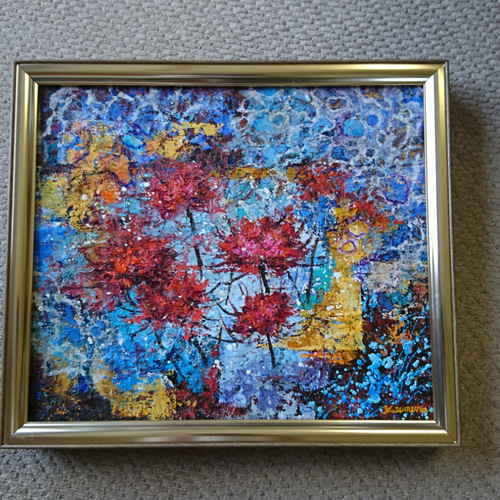 油絵 彼岸花の思い出 絵画 (彼岸花の思い出) 絵画 HR 通販 5766756｜Creema(クリーマ)