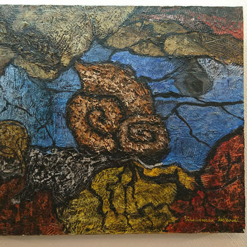 化石(油彩) 絵画 HR 通販 6982868｜Creema(クリーマ)