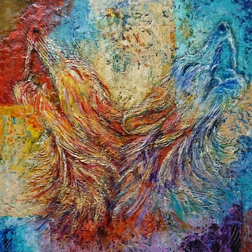 91×117㎝「リアルあかちゃん。」F50・原画・油彩画 絵画 かいがのみせ 