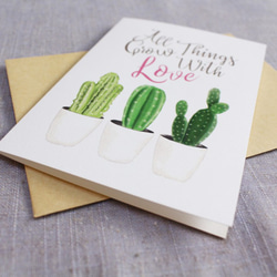 告白卡片 Love Card Cactus Card  カード   Card 第2張的照片