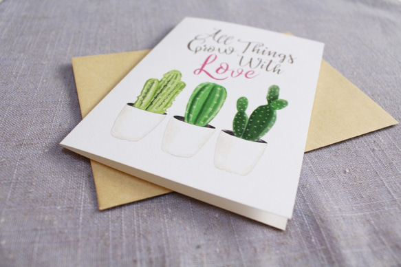 Love Card Cactus Card   カード   Card 2枚目の画像