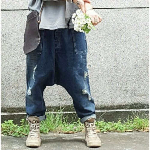 予約販売セール】デニムパンツ デニム サルエル スカート