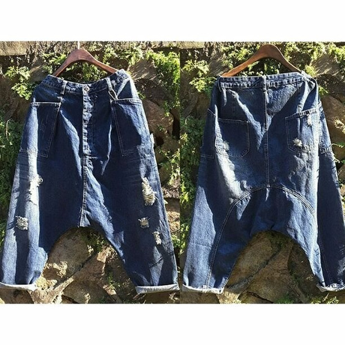 予約販売セール】デニムパンツ デニム サルエル スカート ガウチョ