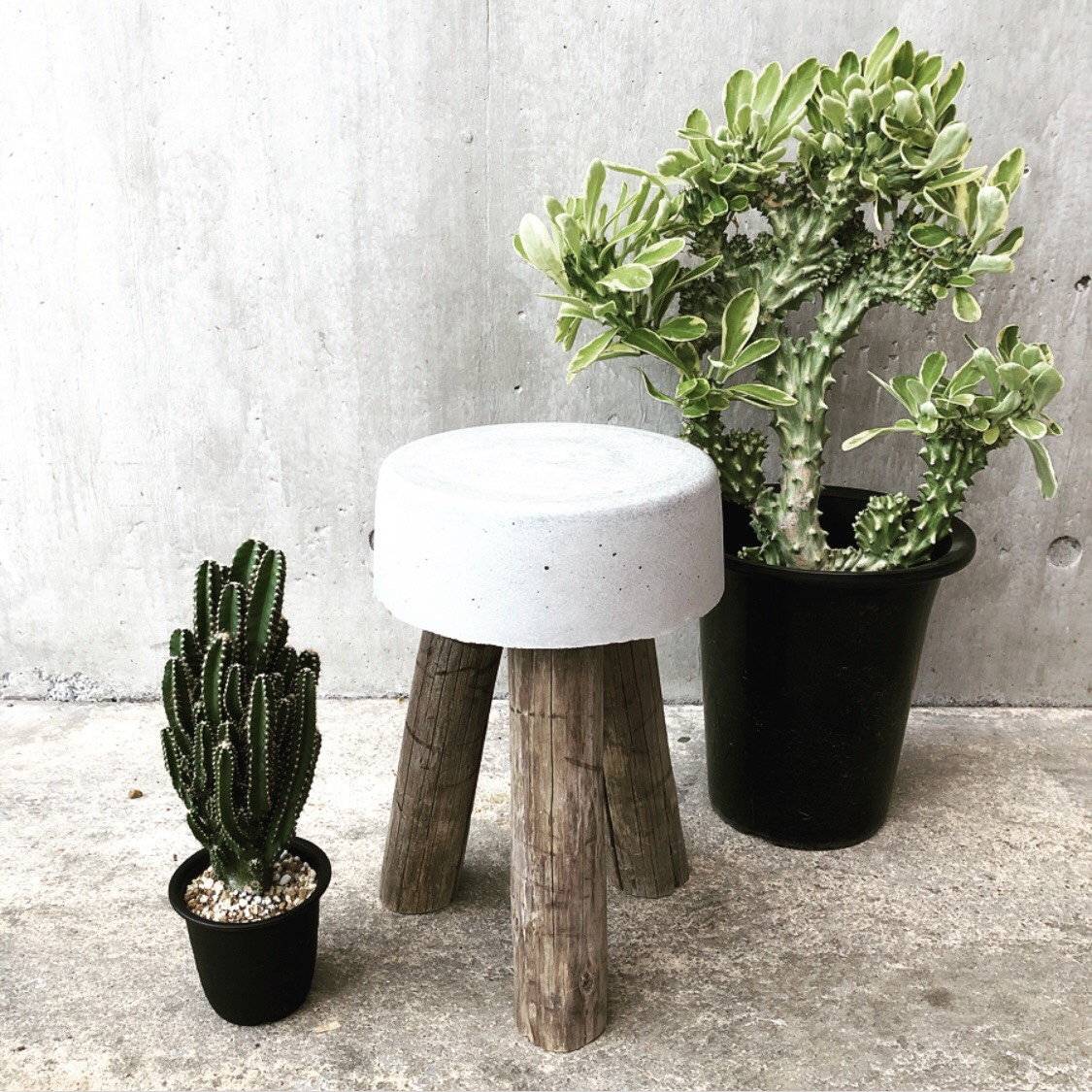 【コンクリート100%スツール 】 インテリア ショップ オブジェ モルタル コンクリート100%スツール 】 インテリア ショップ 什器オブジェ