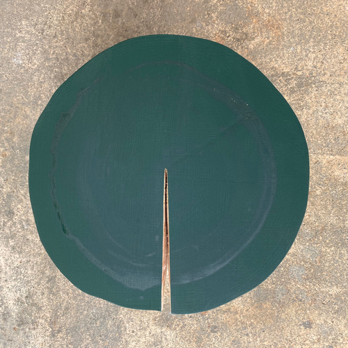 黒板塗料を塗った切り株　31cm 黒板塗料を塗った切り株 31cm その他インテリア雑貨 公工藝 通販