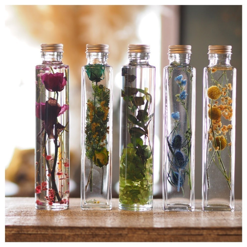 ドライフラワー】かすみ草 水色 花材 ドーム レジン ハーバリウムに