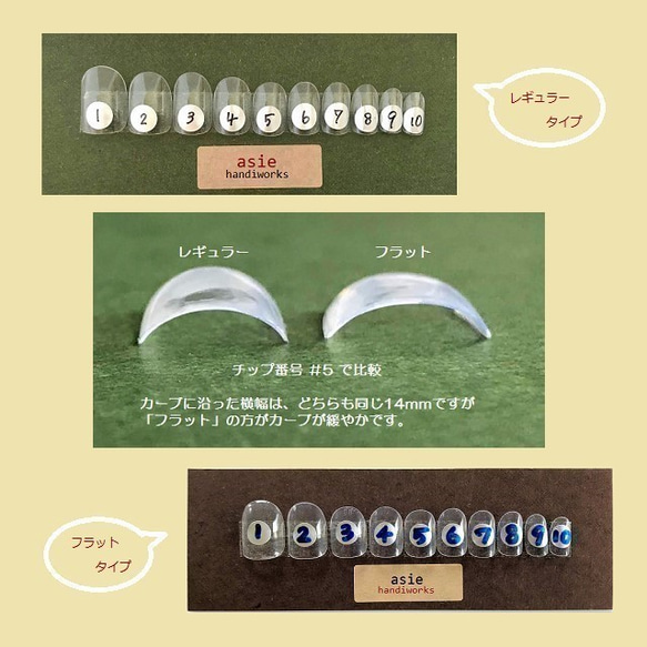 No.33 桔梗(ききょう)色ガラスのネイルチップ 4枚目の画像