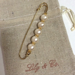Bridget -gold & cotton pearl- 1枚目の画像