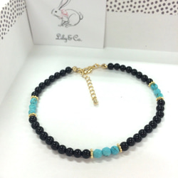 Anklet -black&blue- 2枚目の画像