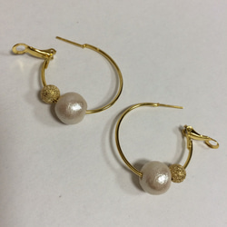 cotton pearl hoop -stardust ball- 2枚目の画像