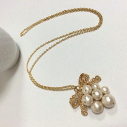 Cotton pearl necklace 最後1点 3枚目の画像