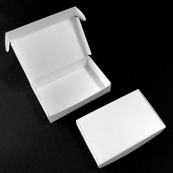 クラン 組み立て式小型紙箱 白 10枚セット 手のひらサイズ 定形外 クリックポスト 対応  シールのおまけ付き！ 2枚目の画像