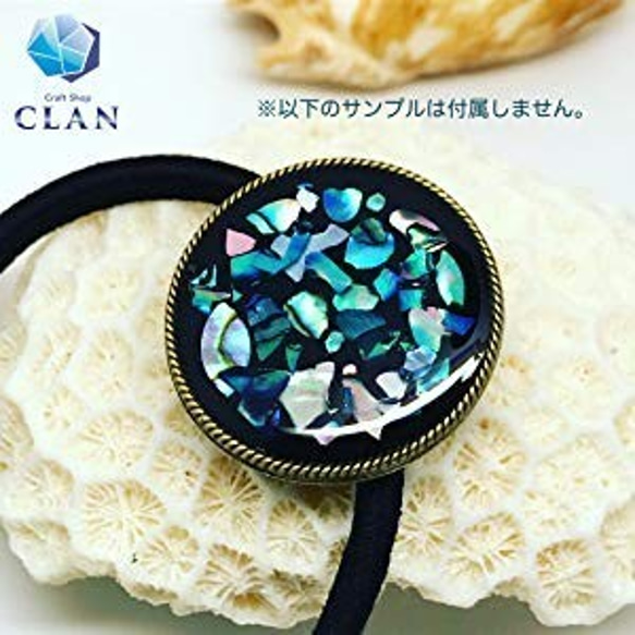 CLAN 高品質ヘアゴム 茶（ココナッツブラウン） 6本入 リングゴム 結び目の無い 【ME9N】 6枚目の画像