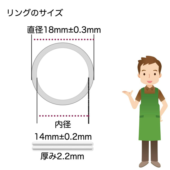 CLAN チタン製キーリング 各色5点 軽量で錆びないキーリング Ti (直径18mm 内径14mm)【QNQJ】 7枚目の画像