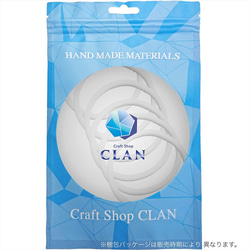 【送料無料】CLAN クラン日本製バージョン 白色　ヘアゴム  太め 6本セット 太さ4.3mm 結び目無し 6枚目の画像