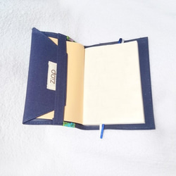 ブックカバー（紺色）　文庫本サイズ　 2枚目の画像