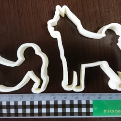 Fuji 様オーダー品　クッキー型/クッキーカッター（日本犬伸び） 1枚目の画像