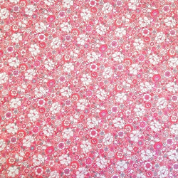 ローン 生地 布【50*110】いろんなサイズの花柄 ピンク 2枚目の画像
