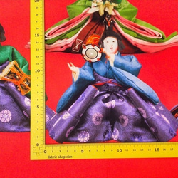 シーチング 生地 布【60×110cm】ひな祭り お雛様 雛人形 デジタルプリント 8枚目の画像