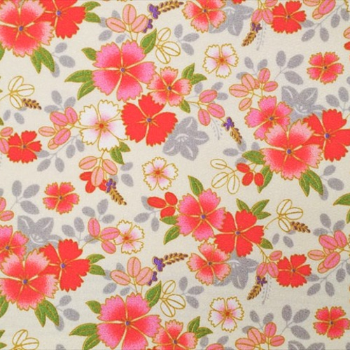 ちりめん生地 布【50×110cm】 花柄 和柄 桜 さくら 小花