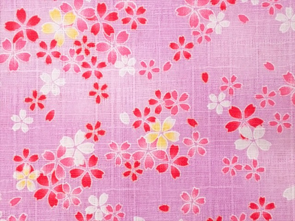 サザンクロス 生地【50*110】和柄 花柄 小花 桜 かわいい コットン ピンク 1枚目の画像