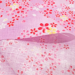 サザンクロス 生地【50*110】和柄 花柄 小花 桜 かわいい コットン ピンク 4枚目の画像