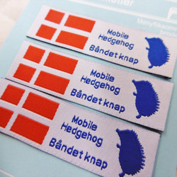 北欧スタイル織りタグ３枚　～デンマーク～ 1枚目の画像