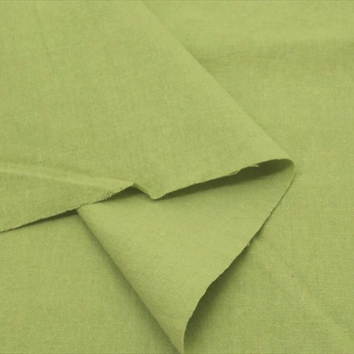 コットンリネン生地【50×95cm】(M) ピスタチオ 無地 綿麻 緑 黄緑  