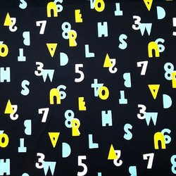 数字とアルファベットのコラボ【ブラック】 1枚目の画像
