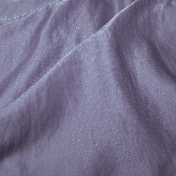 淡紫色棉質拼接上衣 第8張的照片