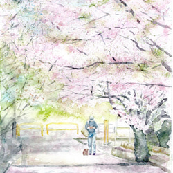 【水彩画・原画】炎のように 水彩画・原画】空 The sky | Yayoi Art Gallery