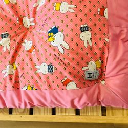 手作り 赤ちゃん 子供 布団 ふとん ベッド お昼寝布団 ミッフィー ショルダーバッグ付き 日本製 3枚目の画像
