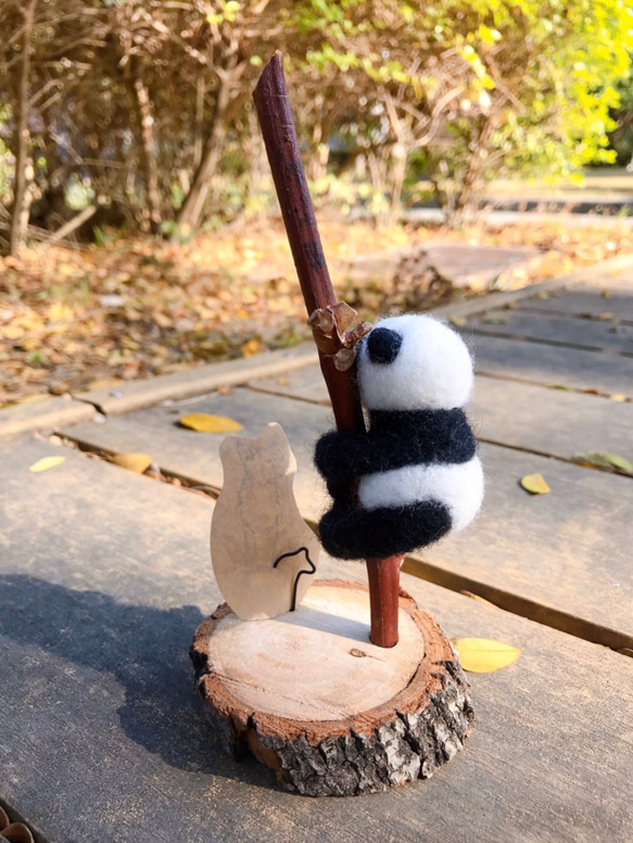 [Taiwan Handmade]あまり時間をかけたくない人-手作りの羊毛フェルト/ただあなたに頼りたい 4枚目の画像