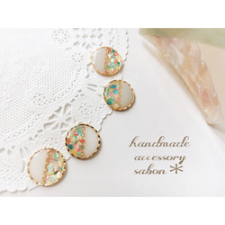 colorful shell accessory ♡ pierce/earring 1枚目の画像