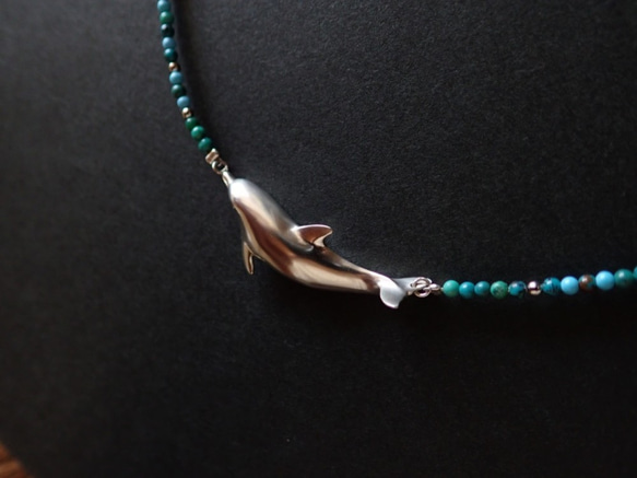 【受注制作】旅するイルカ（ネックレス） 3枚目の画像