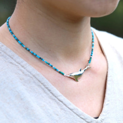 【受注制作】旅するイルカ（ネックレス） 4枚目の画像