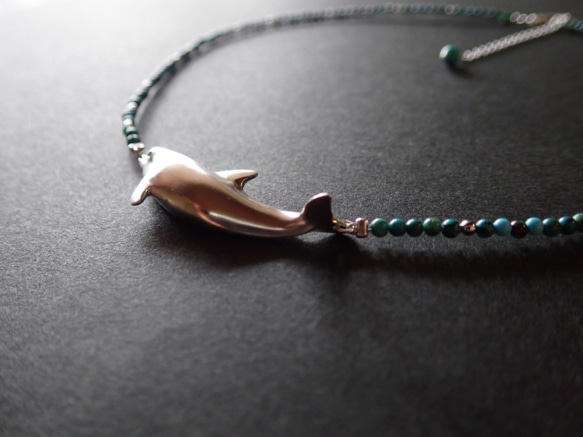 【受注制作】旅するイルカ（ネックレス） 6枚目の画像