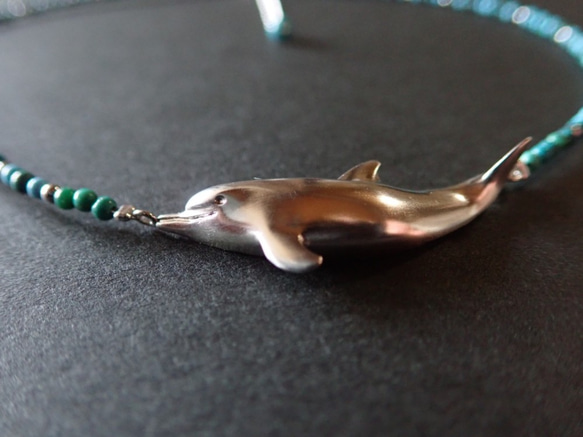 【受注制作】旅するイルカ（ネックレス） 7枚目の画像