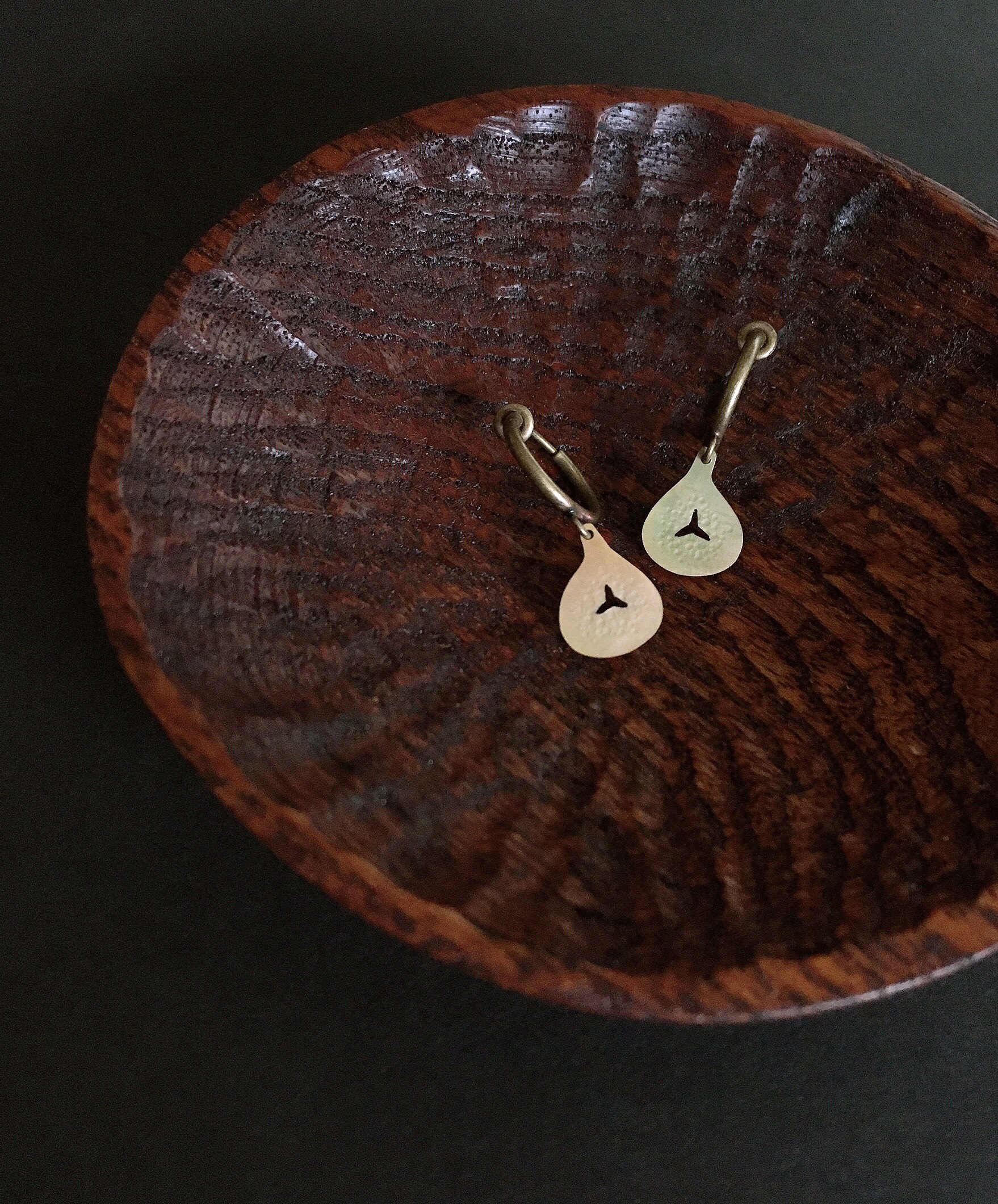 【受注制作】イチヂク(真鍮製・イヤリング）