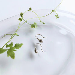 【受注制作】雨上がり ー雫ー（ピアス／フックタイプ） 1枚目の画像