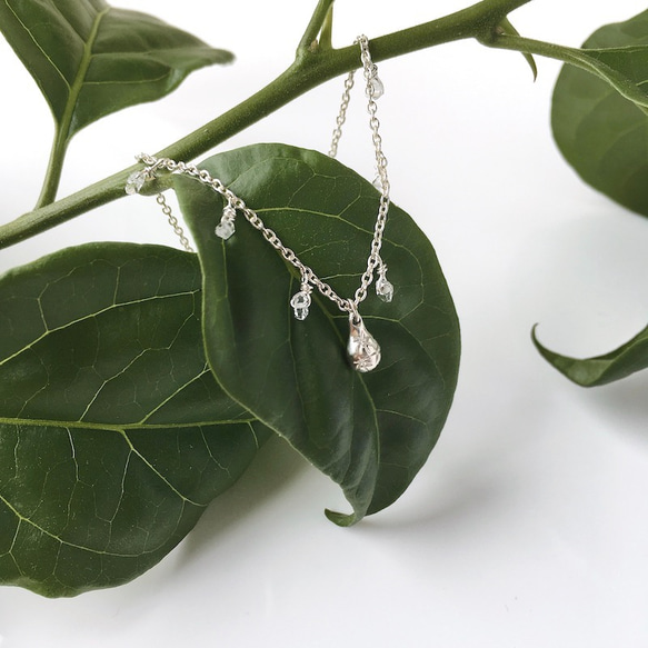 【受注制作】雨上がり ー雫ー（ブレスレット） 2枚目の画像