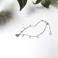 【受注制作】雨上がり ー雫ー（ブレスレット） 3枚目の画像