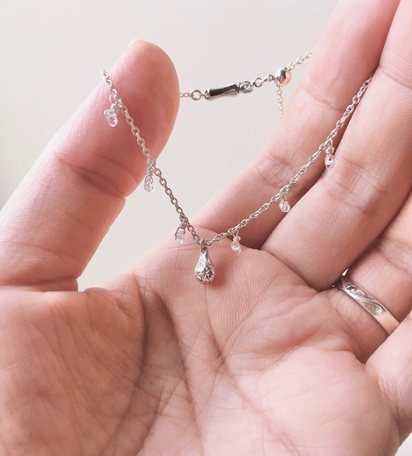 【受注制作】雨上がり ー雫ー（ブレスレット） 4枚目の画像