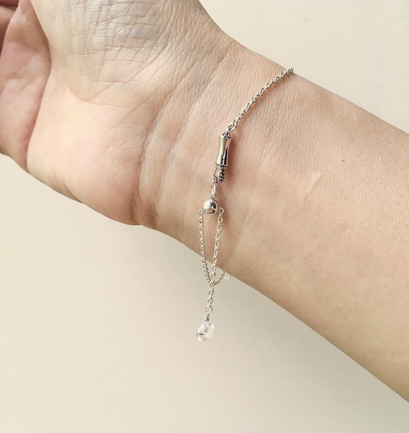 【受注制作】雨上がり ー雫ー（ブレスレット） 5枚目の画像